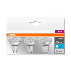 Набір ламп 3шт OSRAM LED GU10 4.3Вт 4000К 350Лм PAR16 (4058075818415) UA