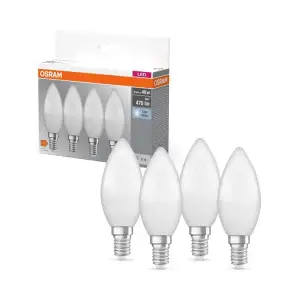 Набір ламп 4шт OSRAM LED E14 4.9Вт 4000К 470Лм B40 (4058075819610) UA
