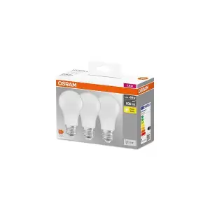 Набір ламп 3шт OSRAM LED E27 8.5Вт 2700К 806Лм A60 (4099854046797) UA