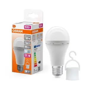 Лампа OSRAM LED E27 8Вт 806Лм 4000К A60 акумуляторна (4099854190131) UA
