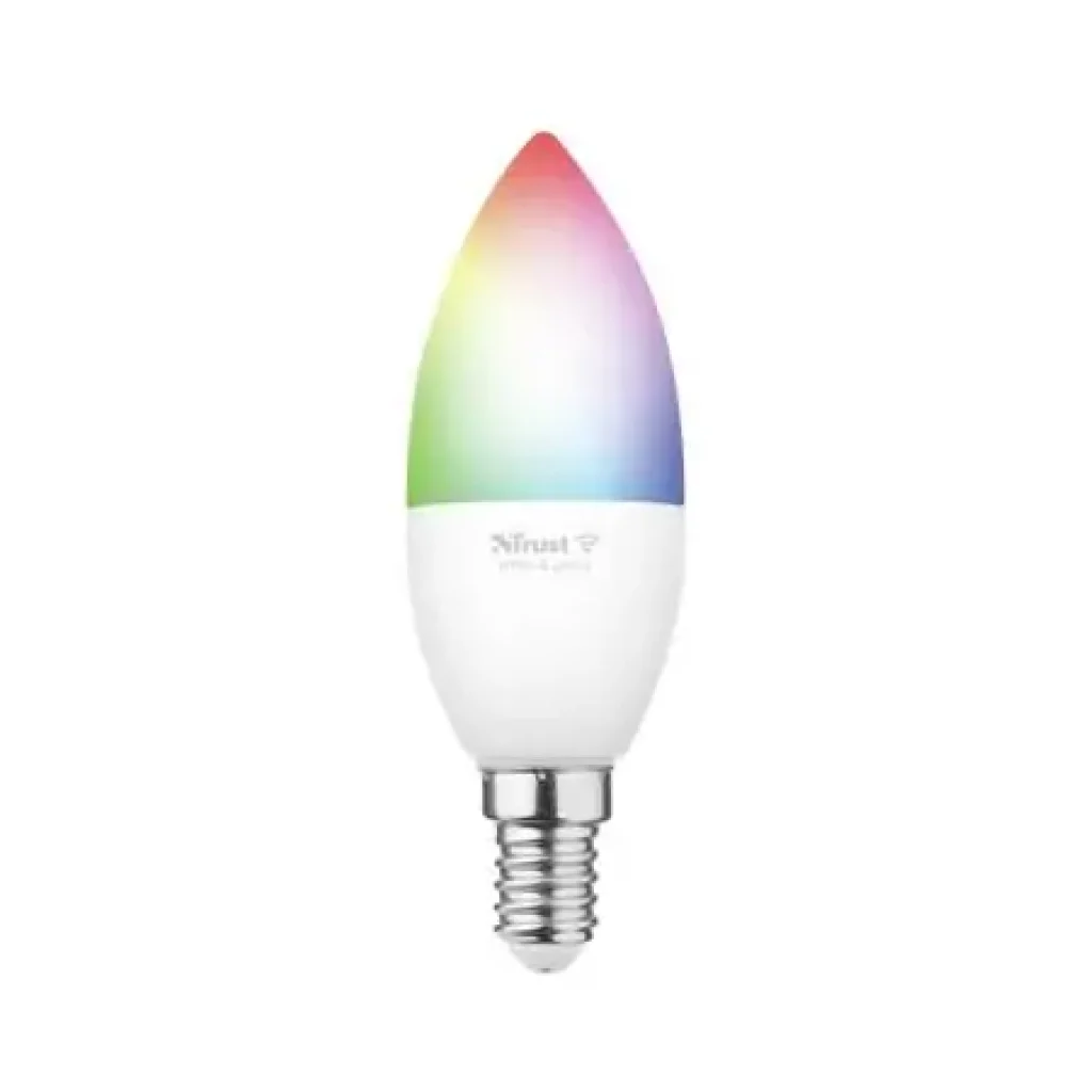 Лампа розумна Trust E14 470 Lumen, 1800-6500k, RGBCW, білий (71280_TRUST) UA
