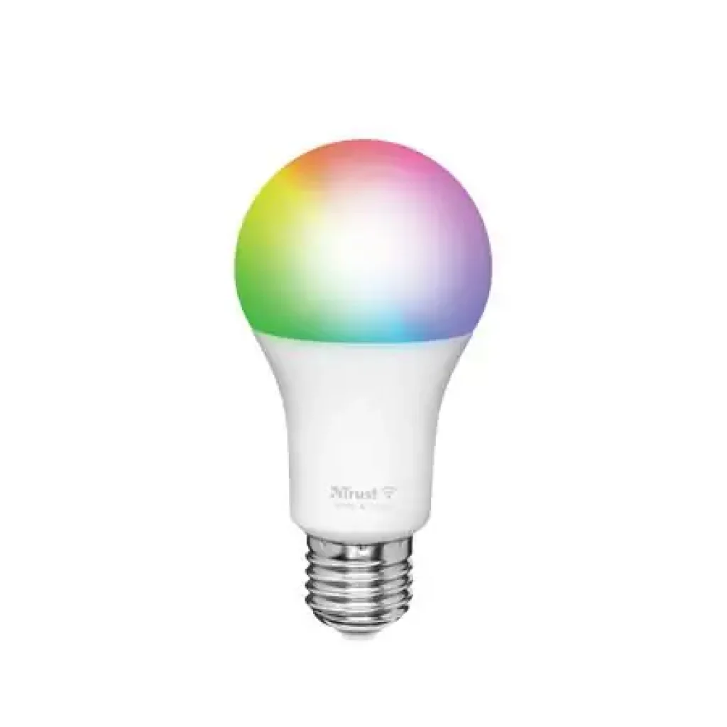 Лампа розумна Trust E27 470 Lumen, 1800-6500k, RGBCW, білий (71281_TRUST) UA