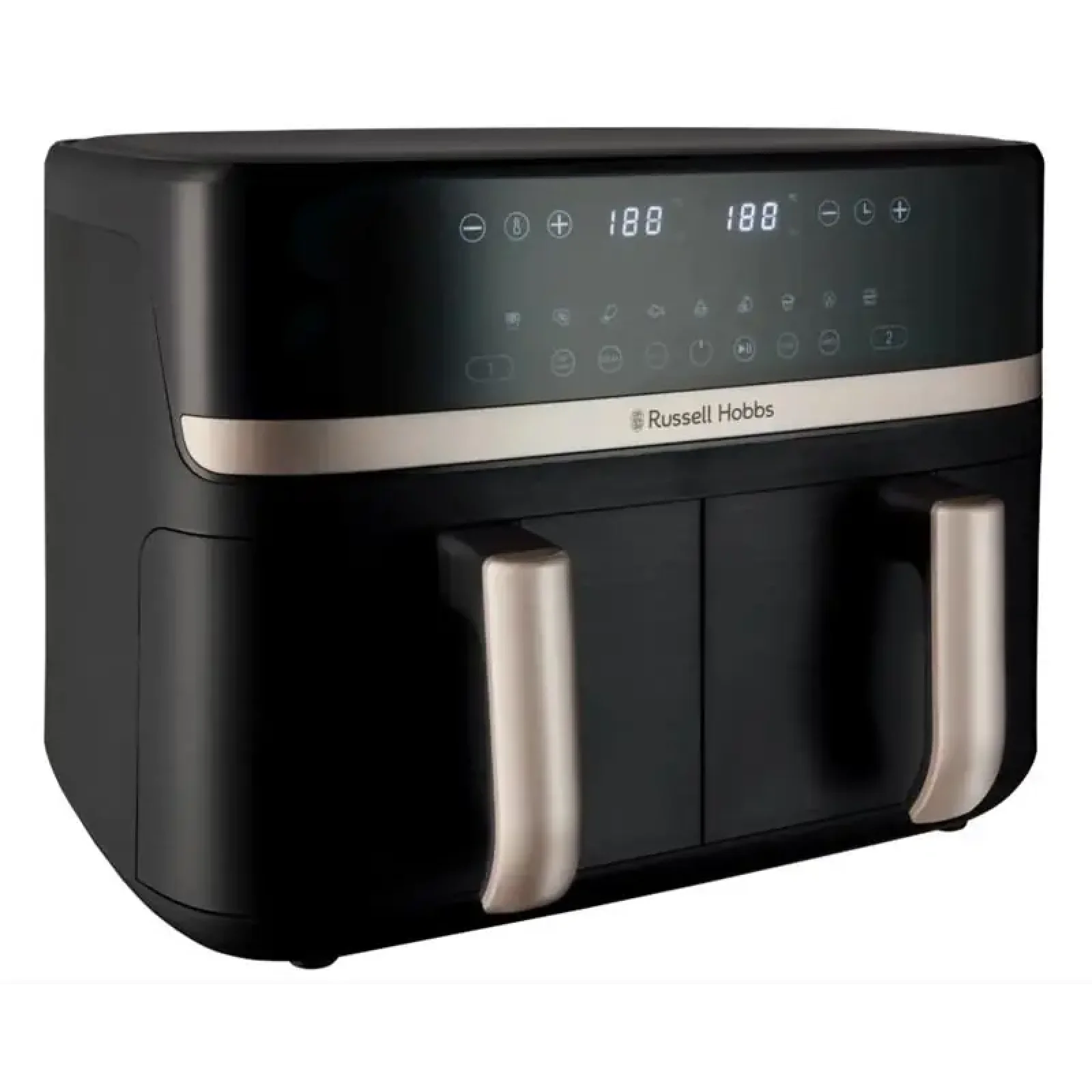 Мультипіч Russell Hobbs Satis Fry DualBaske 2800Вт, чаша-4.5/4.5л, сенсорне управл., 9 авто. программ, пластик, Black (27680-56) UA