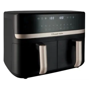 Мультипіч Russell Hobbs Satis Fry DualBaske 2800Вт, чаша-4.5/4.5л, сенсорне управл., 9 авто. программ, пластик, Black (27680-56) UA