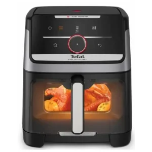 Мультипіч Tefal Easy Fry Silence XXL Smart Vision, 1800Вт, чаша-7л, сенсорне керув., 55 програм, з віконцем, пластик, нерж. сталь-чорний (EY876DE1) UA