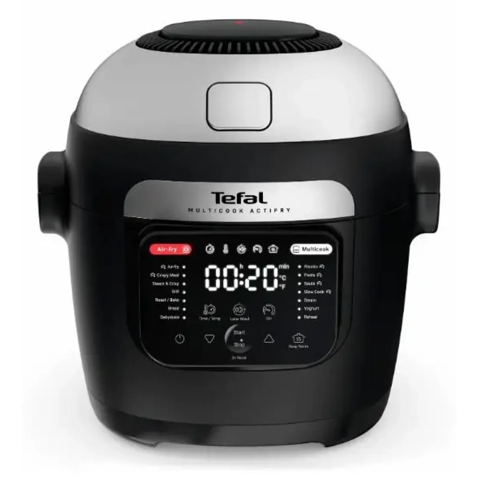 Мультиварка-мультипіч Tefal Multicook Actifry, 1334Вт, чаша-6л, сенсорне керув., 14 програм, метал/пластик, Black (MY741CF1) UA