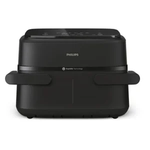 Мультипіч Philips Ovi Flex Dual 2450Вт, чаша-6+3л, сенсорне управл., 2 контейнера, 6 авто. програм, пластик, чорний (NA150/00) UA