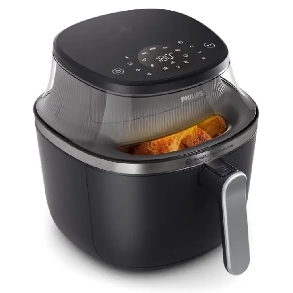 Мультипіч Philips Ovi XL Series 3000, 2000Вт, чаша-7.2л, сенсорне управл., 16 авто. програм, з віконцем, пластик, чорний (NA341/00) UA