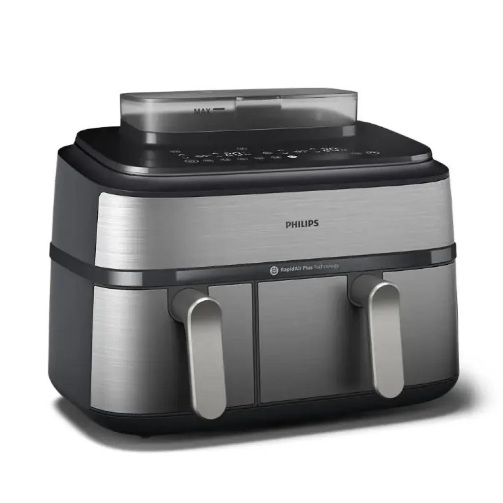 Мультипіч Philips Ovi Dual Steam 2750Вт, чаша-3+6л, сенсорне управл., 12 авто. программ, пластик/метал (NA555/00) UA