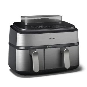 Мультипіч Philips Ovi Dual Steam 2750Вт, чаша-3+6л, сенсорне управл., 12 авто. программ, пластик/метал (NA555/00) UA