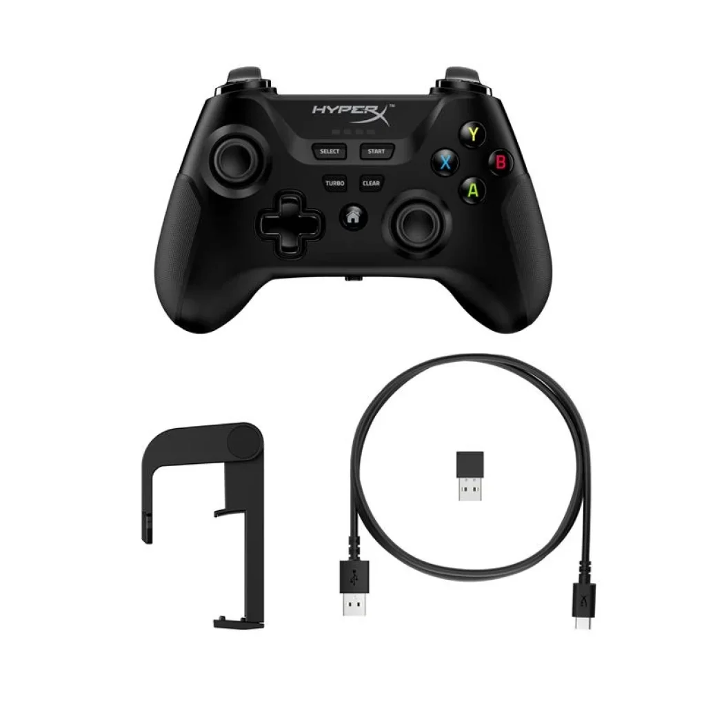Геймпад HyperX Clutch, cross-platform, WL/BT/USB-A, чорний, 516L8AA UA