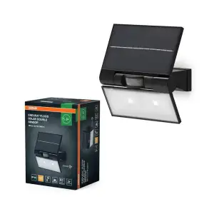 Світильник автономний OSRAM ENDURA STYLE SOLAR DOUBLE 2.9Вт 3000К 380Лм IP44 чорний (4099854429453) UA