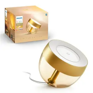 Настільний світильник розумний Philips Hue Iris, 2000K-6500K, RGB, ZigBee, Bluetooth, димування, золотий, 929002376402 UA