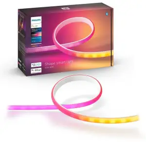 Стрічка світлодіодна розумна Philips Hue Gradient, 0.5W(20Вт), 2000K-6500K, RGB, Gradient, ZigBee, димування, базовий комплект, блок живлення, 2м, 929002994901 UA