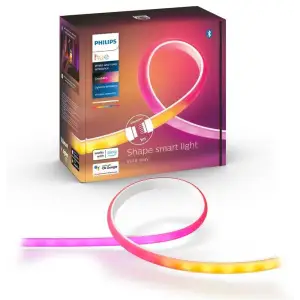 Стрічка світлодіодна розумна Philips Hue Gradient, 0.5W(20Вт), 2000K-6500K, RGB, Gradient, ZigBee, димування, подовжувач, 1м, 929002995001 UA