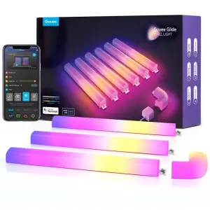 Набір настінних світильників Govee H6062 Glide RGBIC Wall Light (8+4) RGB, B6062302 UA