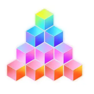 Набір настінних світильників Govee H6066 Glide Hexa Pro LED Light Panels 10шт RGB Білий, H6066302 UA