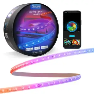 Стрічка світлодіодна розумна Govee H61E3 Strip Light M1, 10м, RGBIC, WI-FI/Bluetooth, білий, H61E03D1 UA