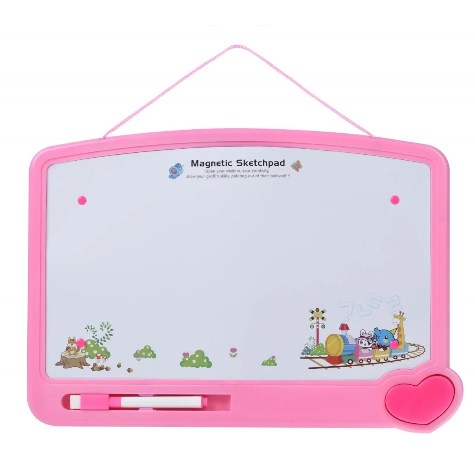 Магнітна дошка для малювання Same Toy рожева, 009-2019Ut UA