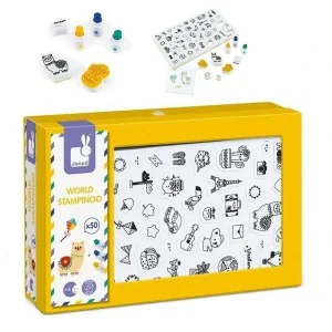 Набір для творчості Janod Штампи світ 50ел, J07800 UA