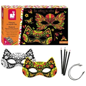 Набір для творчості Janod Маски з олівцями J07944 UA