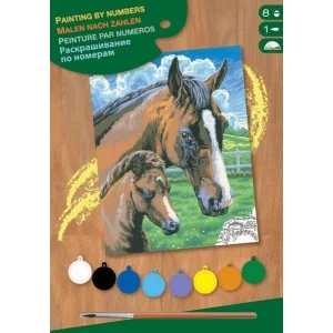 Набір для творчості Sequin Art PAINTING BY NUMBERS JUNIOR Лошадь та лоша SA0030 UA