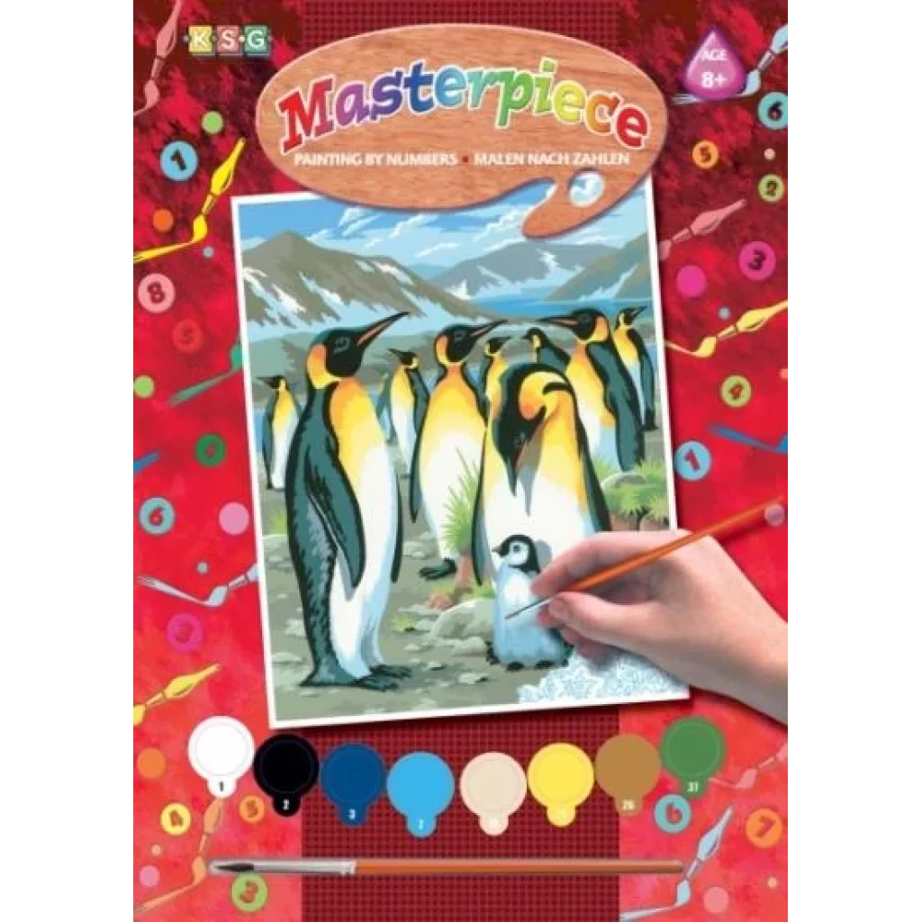Набор для творчества Sequin Art PAINTING BY NUMBERS JUNIOR Пингвины SA0033 UA