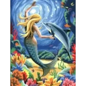 Набір для творчості Sequin Art PAINTING BY NUMBERS JUNIOR Русалки, SA0127 UA