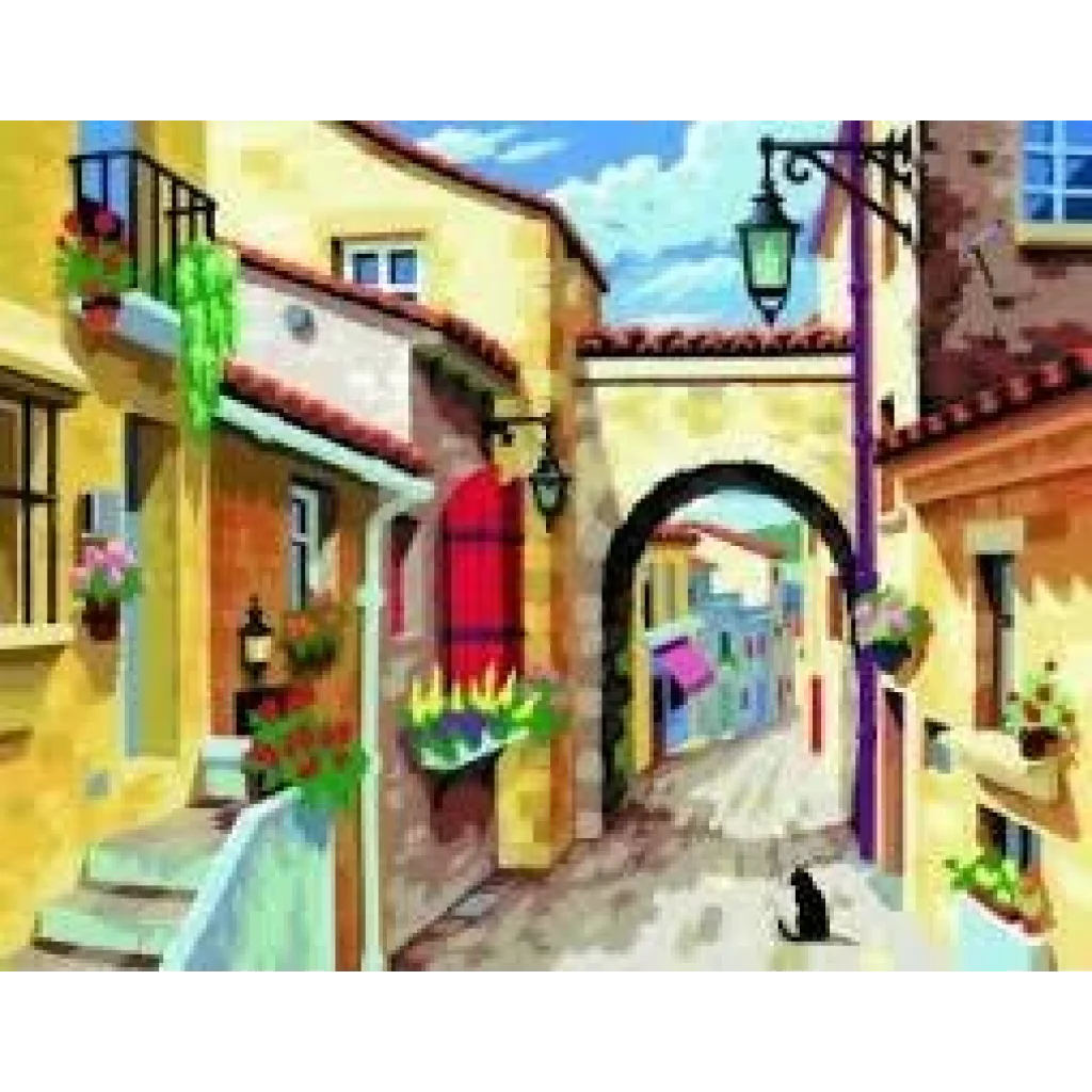 Набір для творчості Sequin Art PAINTING BY NUMBERS SENIOR Тиха вулиця SA0129 UA