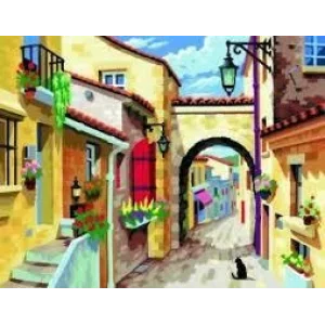 Набір для творчості Sequin Art PAINTING BY NUMBERS SENIOR Тиха вулиця SA0129 UA