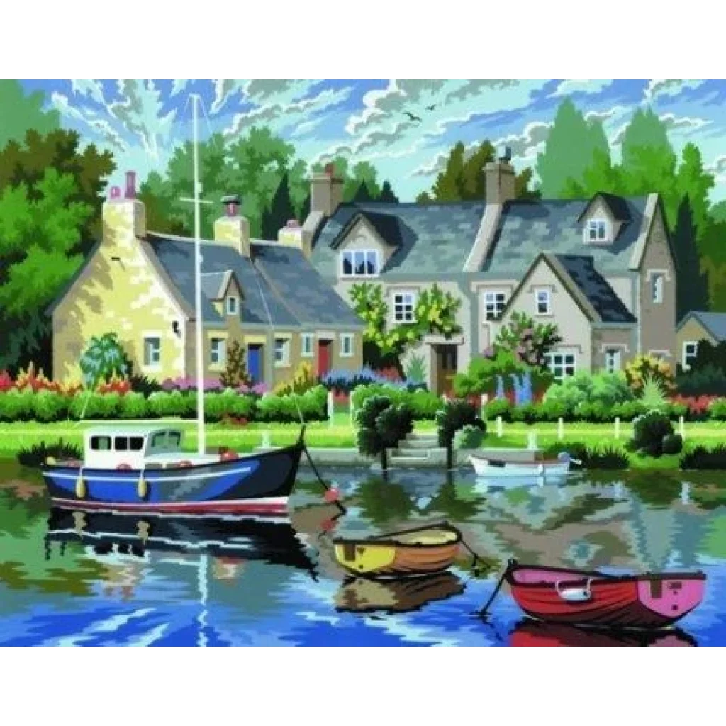 Набір для творчості Sequin Art PAINTING BY NUMBERS SENIOR Спокійна гавань SA0130 UA