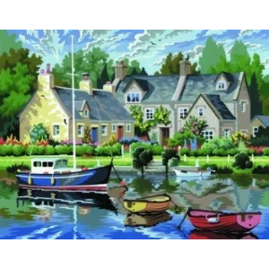 Набір для творчості Sequin Art PAINTING BY NUMBERS SENIOR Спокійна гавань SA0130 UA