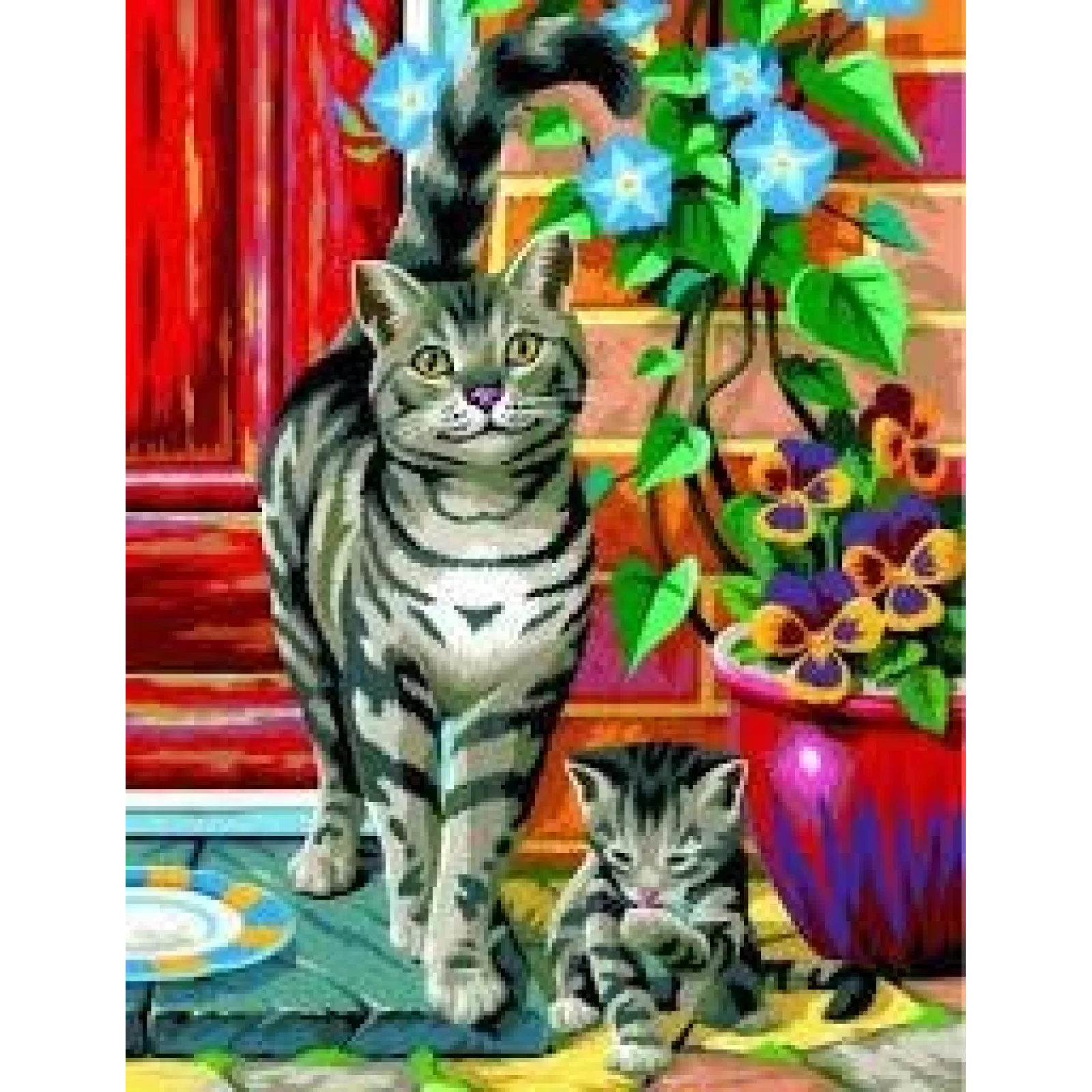 Набір для творчості Sequin Art PAINTING BY NUMBERS JUNIOR-PAIRS Коти SA0213 UA