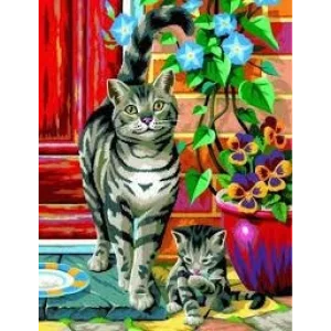 Набір для творчості Sequin Art PAINTING BY NUMBERS JUNIOR-PAIRS Коти SA0213 UA
