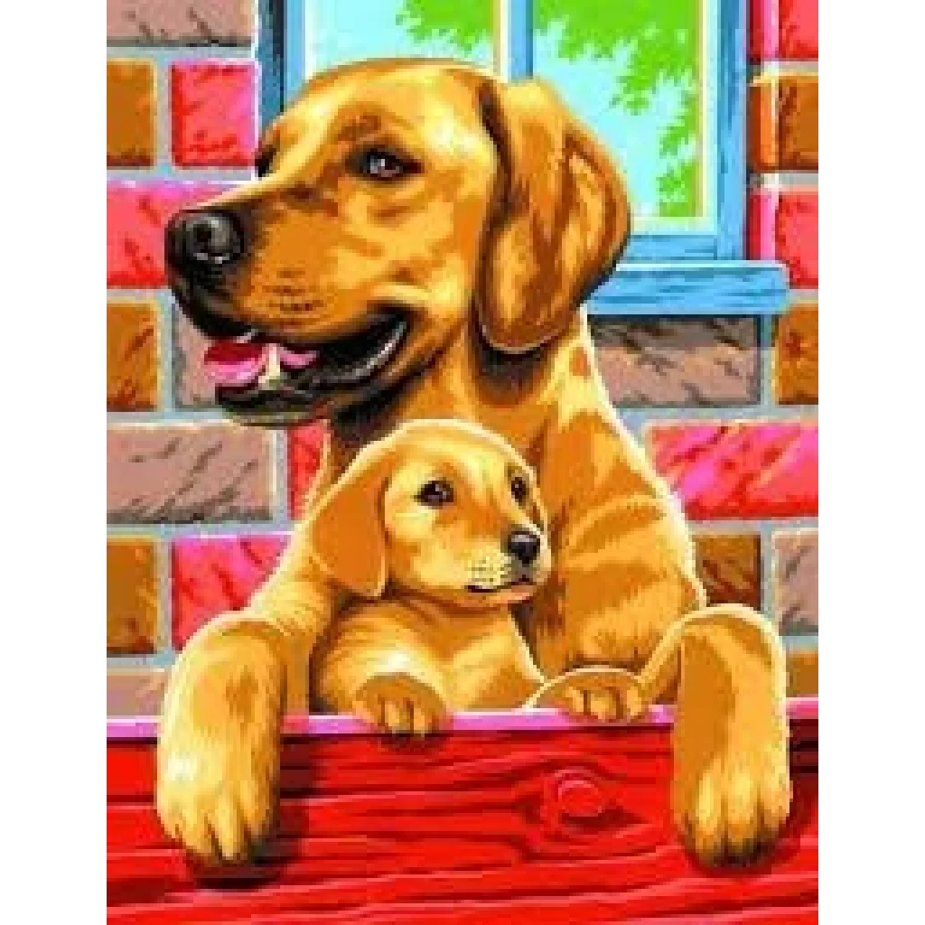 Набір для творчості Sequin Art PAINTING BY NUMBERS JUNIOR-PAIRS Собаки SA0214 UA