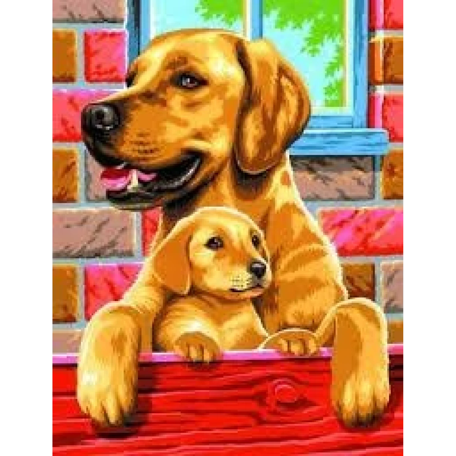 Набір для творчості Sequin Art PAINTING BY NUMBERS JUNIOR-PAIRS Собаки SA0214 UA