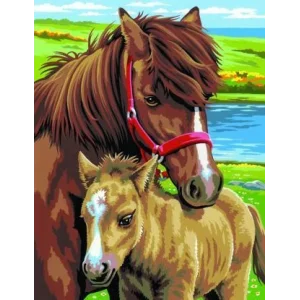 Набір для творчості Sequin Art PAINTING BY NUMBERS JUNIOR-PAIRS Коні SA0215 UA