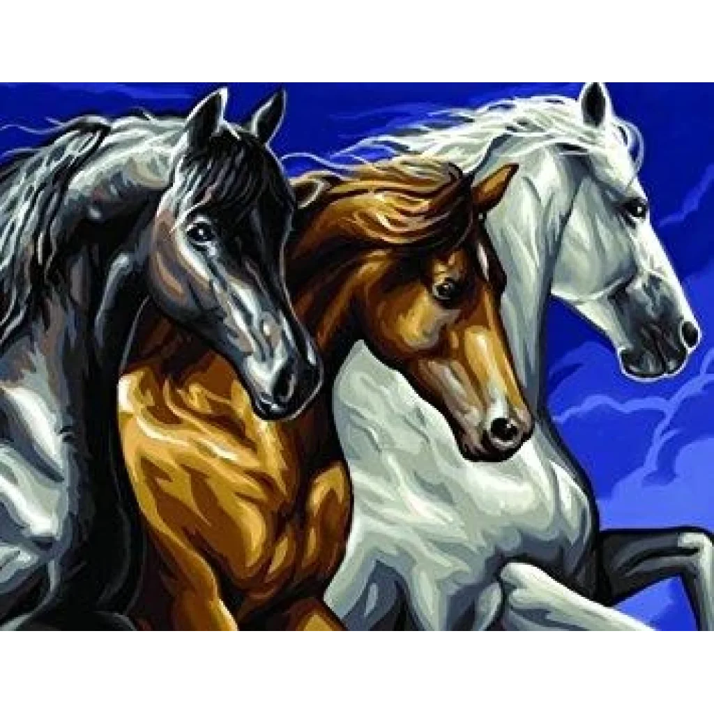 Набір для творчості Sequin Art PAINTING BY NUMBERS SENIOR Дикі коні SA1040 UA