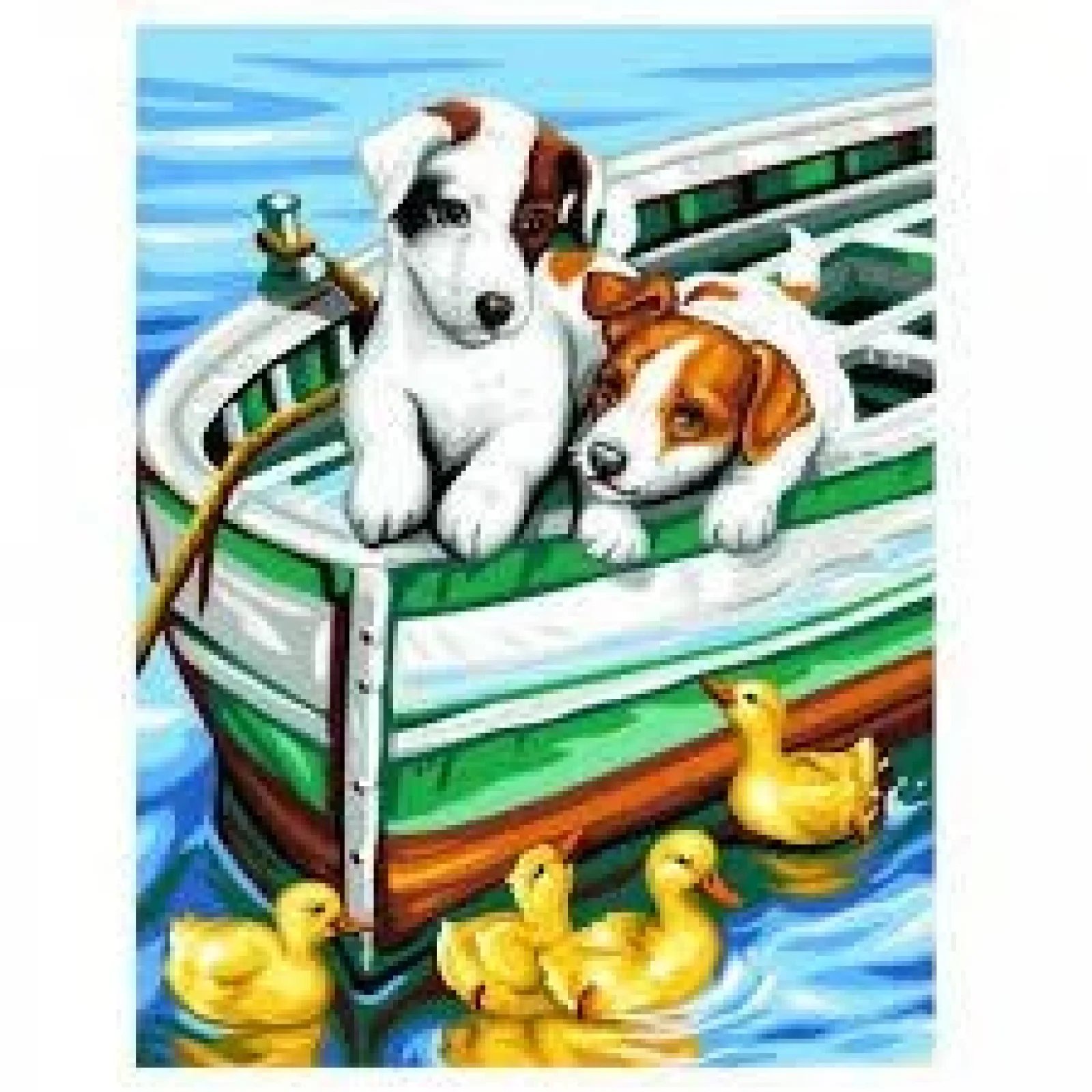 Набор для творчества Sequin Art PAINTING BY NUMBERS JUNIOR Щенки и Утки SA1332 UA