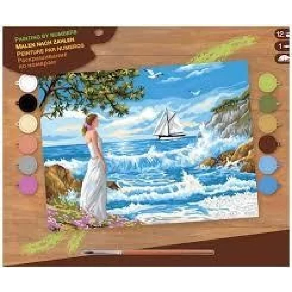 Набір для творчості Sequin Art PAINTING BY NUMBERS SENIOR Берега, SA1334 UA