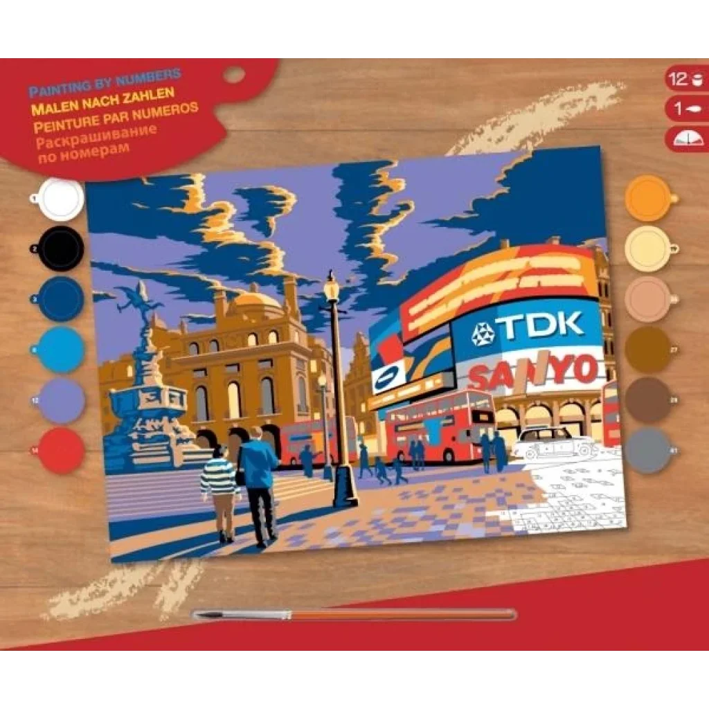 Набор для творчества Sequin Art PAINTING BY NUMBERS SENIOR Лондон, Пикадилли, SA1519 UA