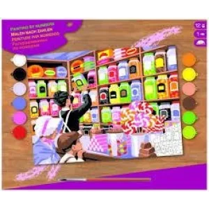 Набір для творчості Sequin Art PAINTING BY NUMBERS SENIOR Магазин солодощів, SA1520 UA