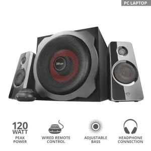 Акустична система (Колонки) Trust 2.1 GXT 38 Tytan Ultimate Bass Speaker Set BLACK (19023_TRUST) UA