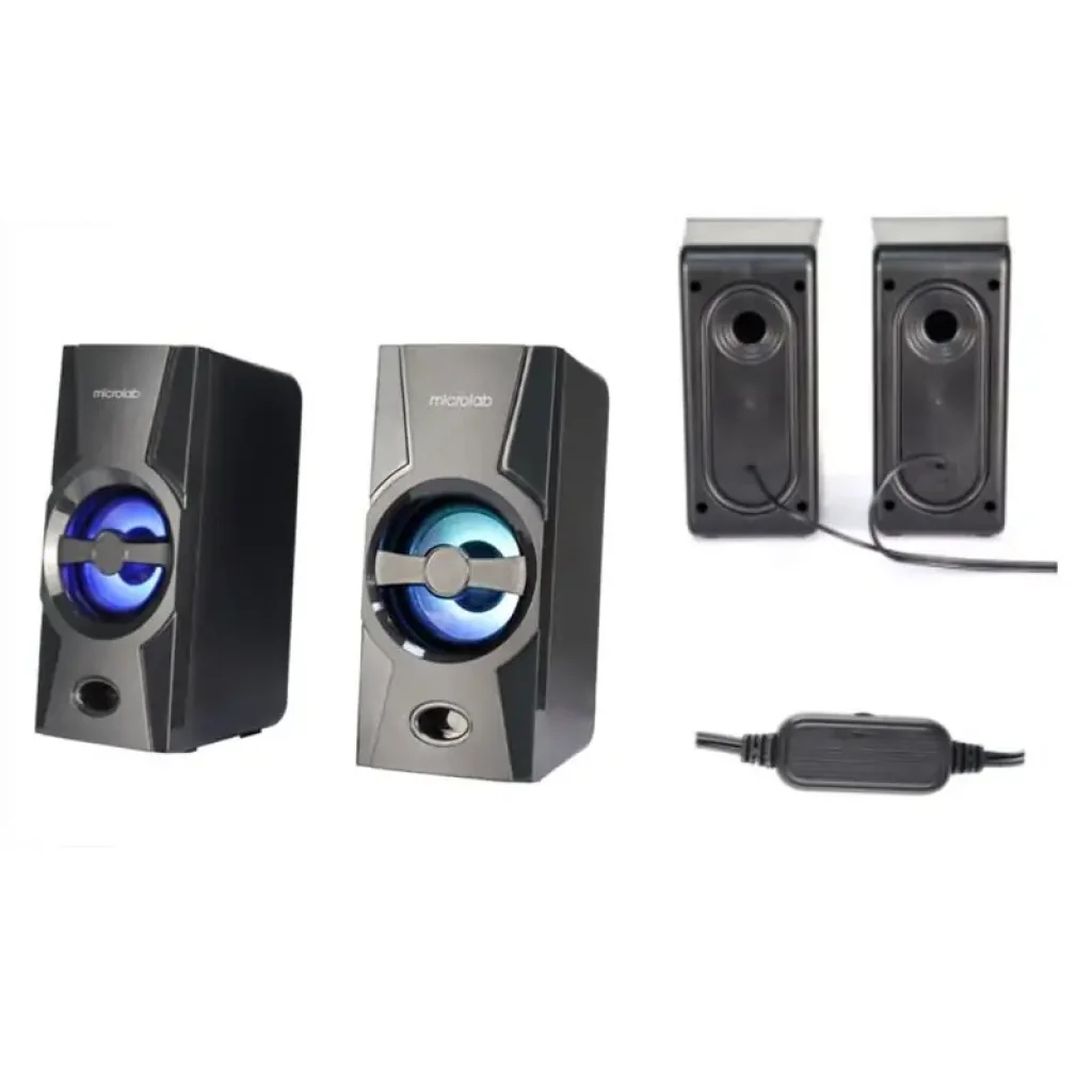 Акустична система MICROLAB B-15 2.0, USB, mini-jack, чорний UA