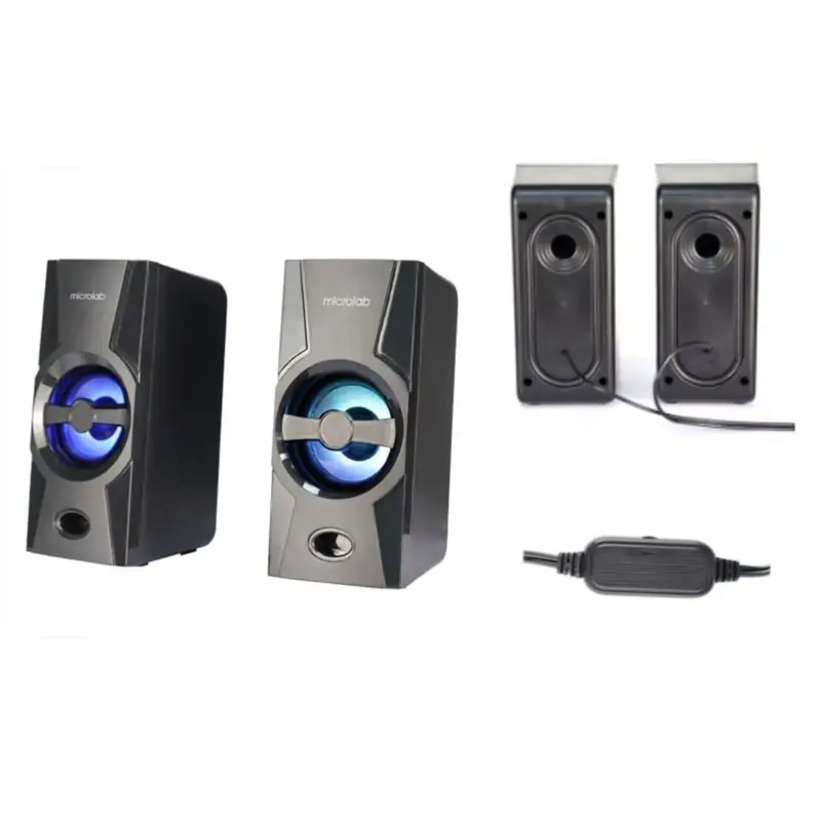 Акустична система MICROLAB B-15 2.0, USB, mini-jack, чорний UA