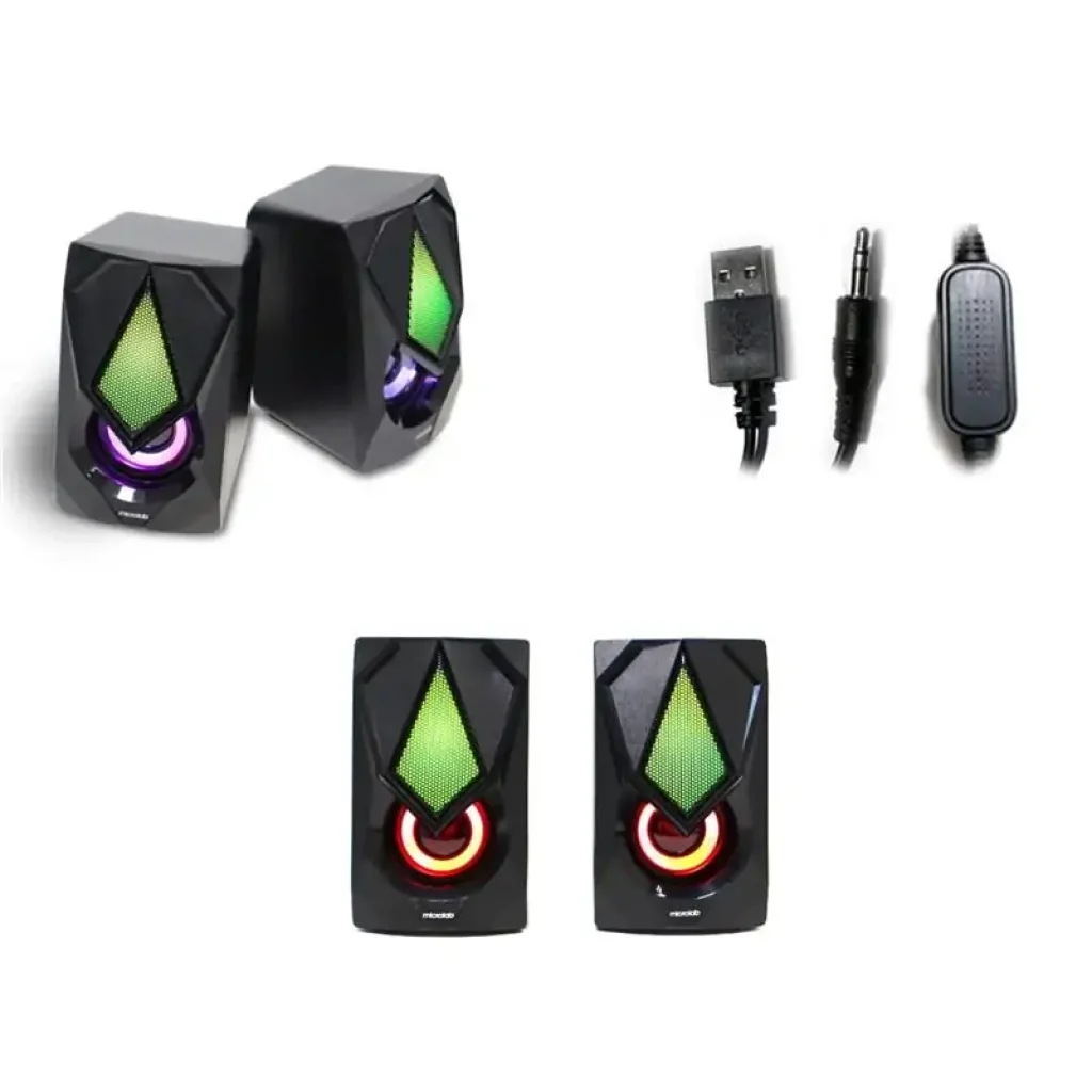 Акустична система MICROLAB B-25 2.0, USB, LED, чорний UA