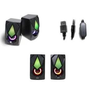 Акустична система MICROLAB B-25 2.0, USB, LED, чорний UA