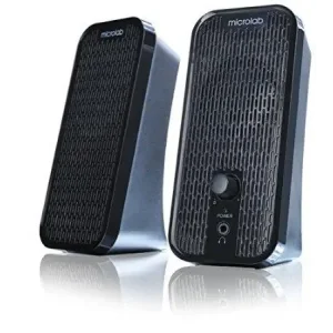 Акустична система MICROLAB B-55 2.0, USB, mini-jack, чорний (B-55-Black) UA