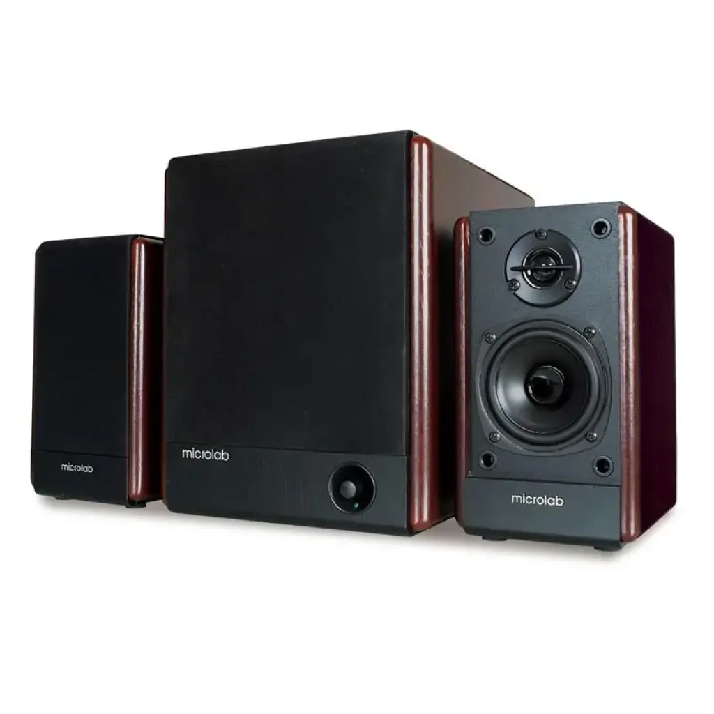 Акустична система MICROLAB FC-330 2.1, 56W, mini-jack, дерево UA