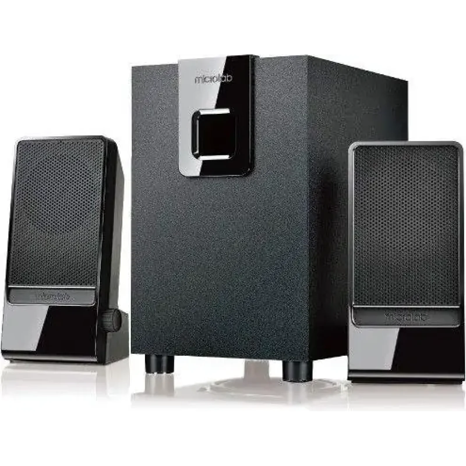 Акустична система MICROLAB M-100 2.1, 10W, mini-jack, чорний UA